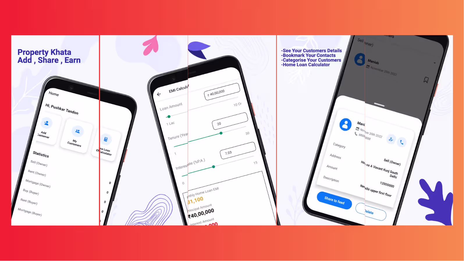 Property Khata React Native bookkeeping app for Indian landlords
