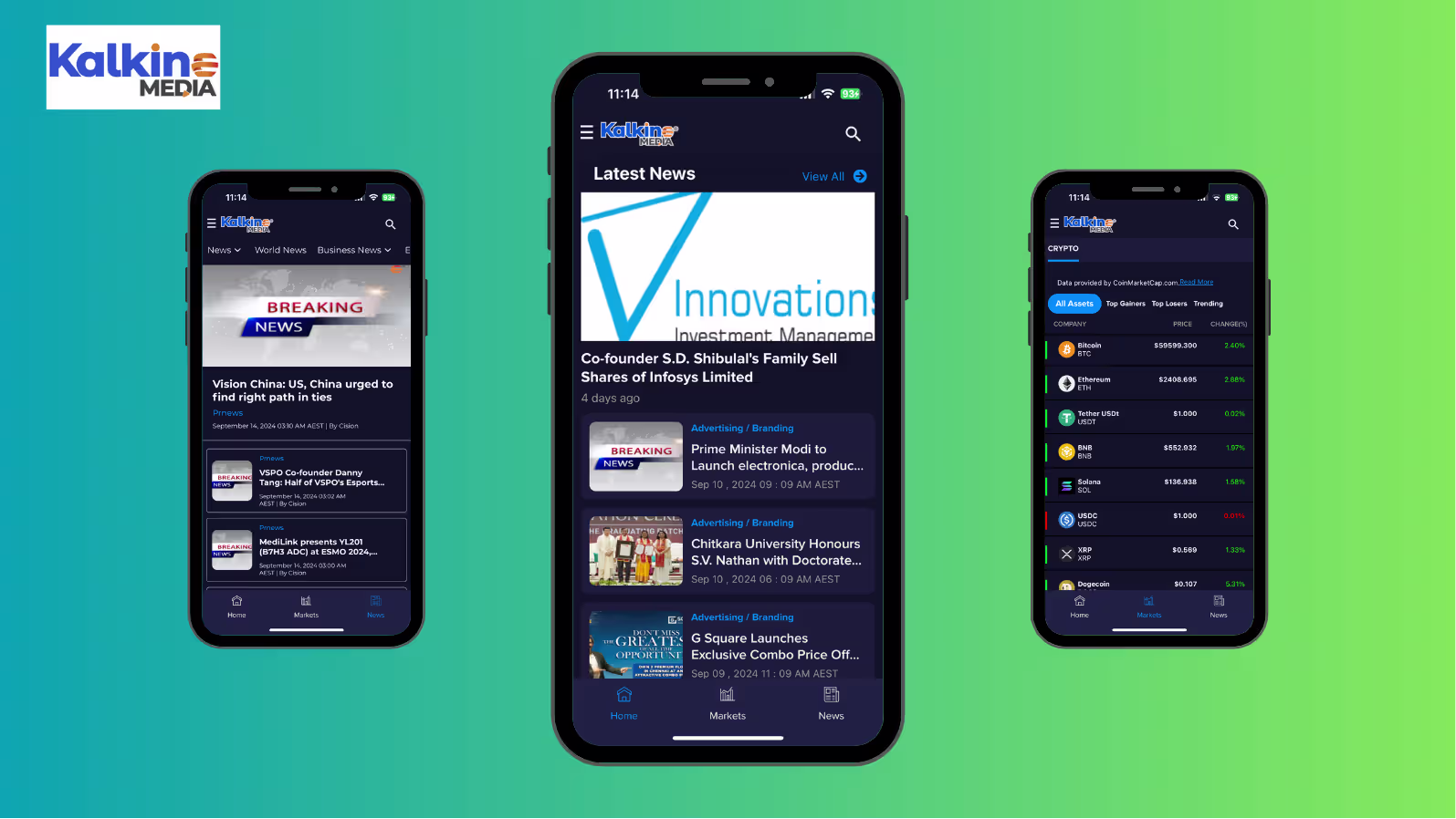 Kalkine Media financial news React Native app