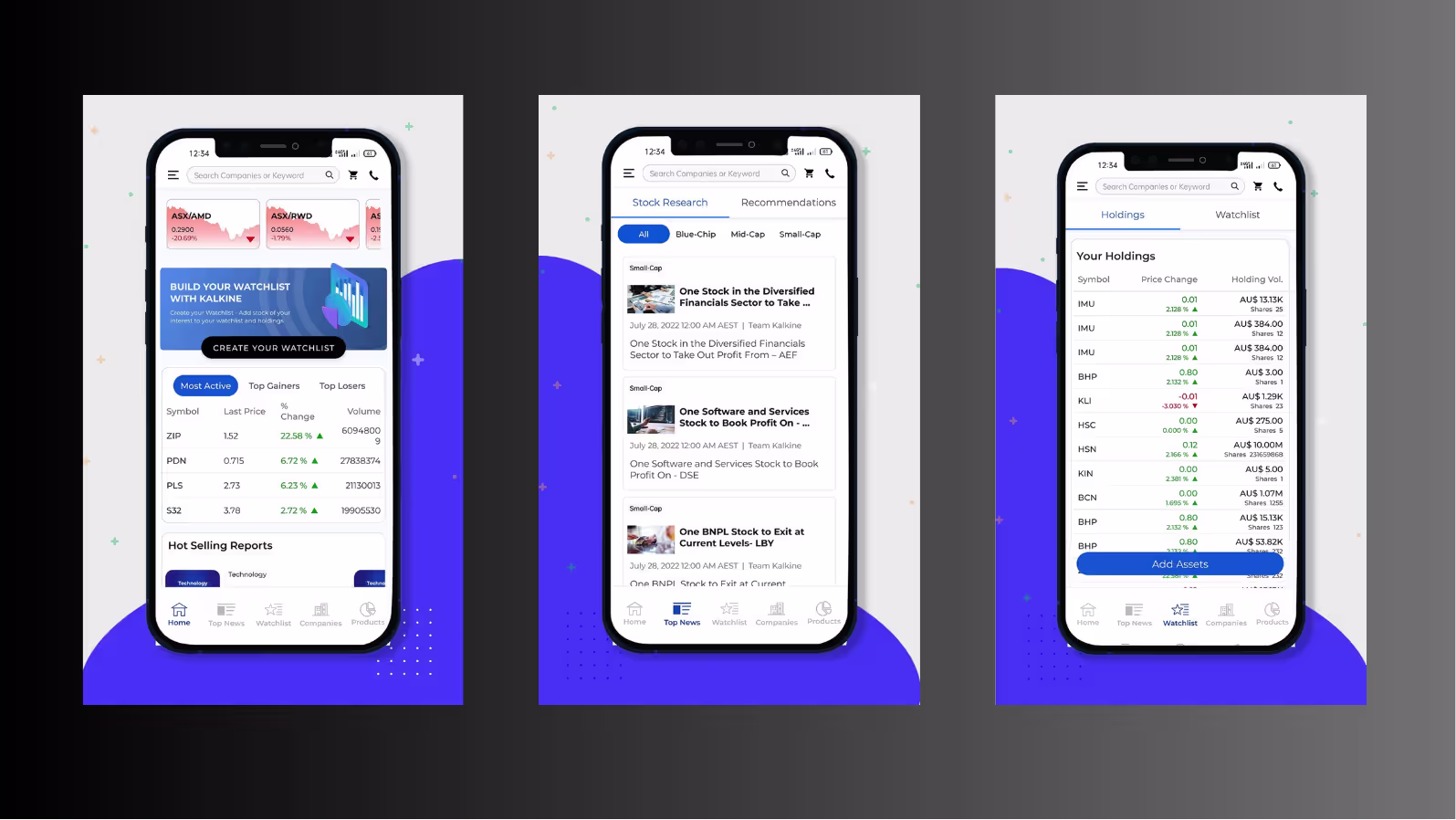 Kalkine Subscription real-time stock data React Native app